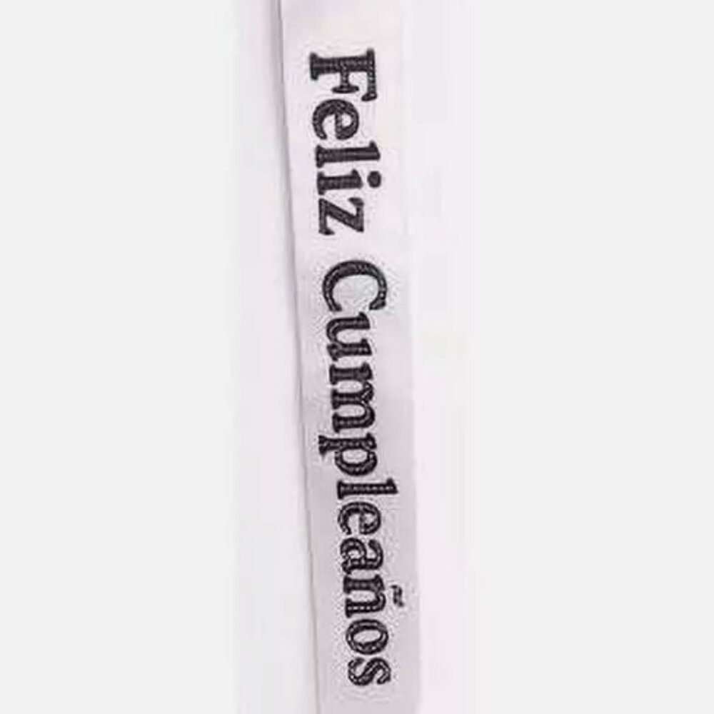 Forum Novelties Feliz Cumpleaños White Sash Party Supplies Gift